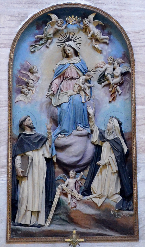Particolare dell\\\\\\\\\\\\\\\\\\\\\\\\\\\\\\\'Atare della Madonna con Santi Carmelitani